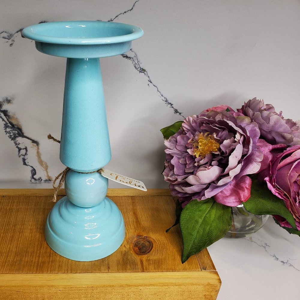 2/$30 🔥 Robin Egg Blue Candle Holder